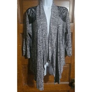 Woman's Open Lace Detail Cardigan